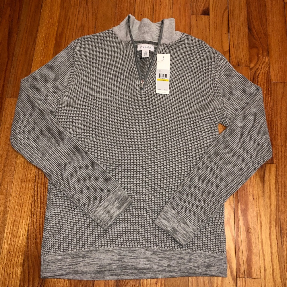 Men's Medium Calvin Klein Grey Pullover NWT
